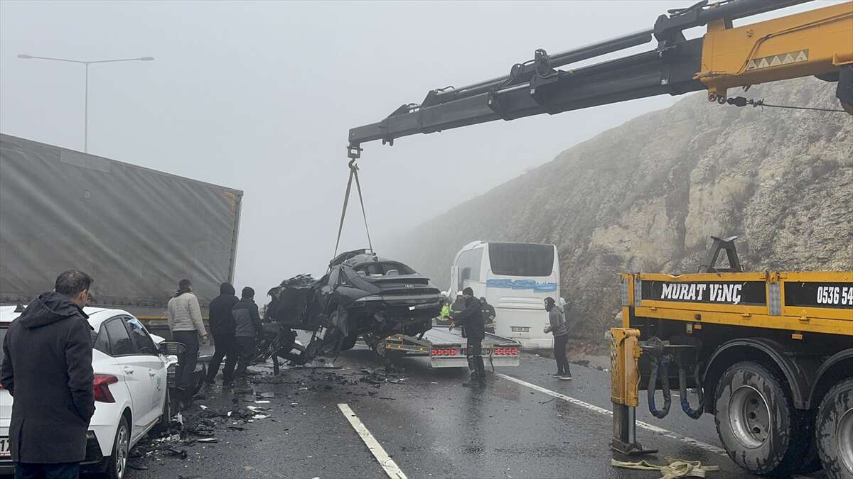 Yoğun sis zincirleme kazaya yol açtı! 2 ölü, çok sayıda yaralı var 5